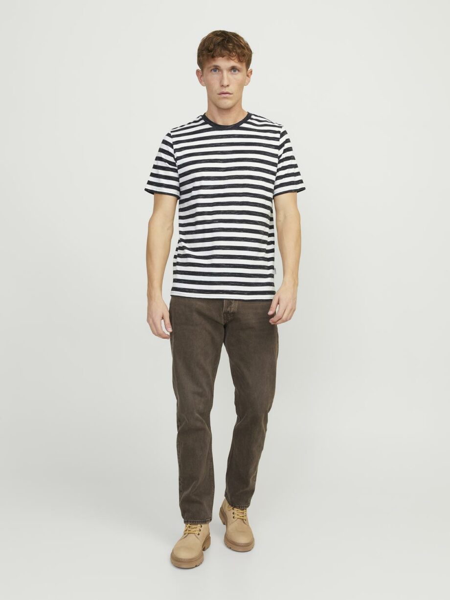 JORTAMPA STRIPE TEE SS CREW NECK