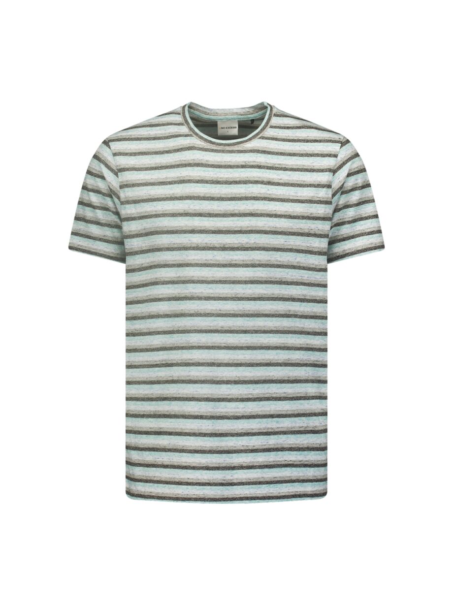 No Excess - T-Shirt Crewneck Melange Stripes