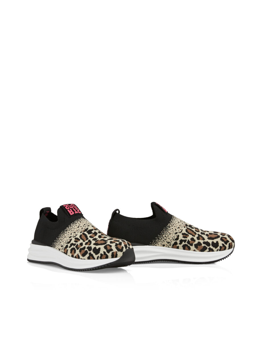 Marc Cain - Strick-Sneaker mit Leo-Print