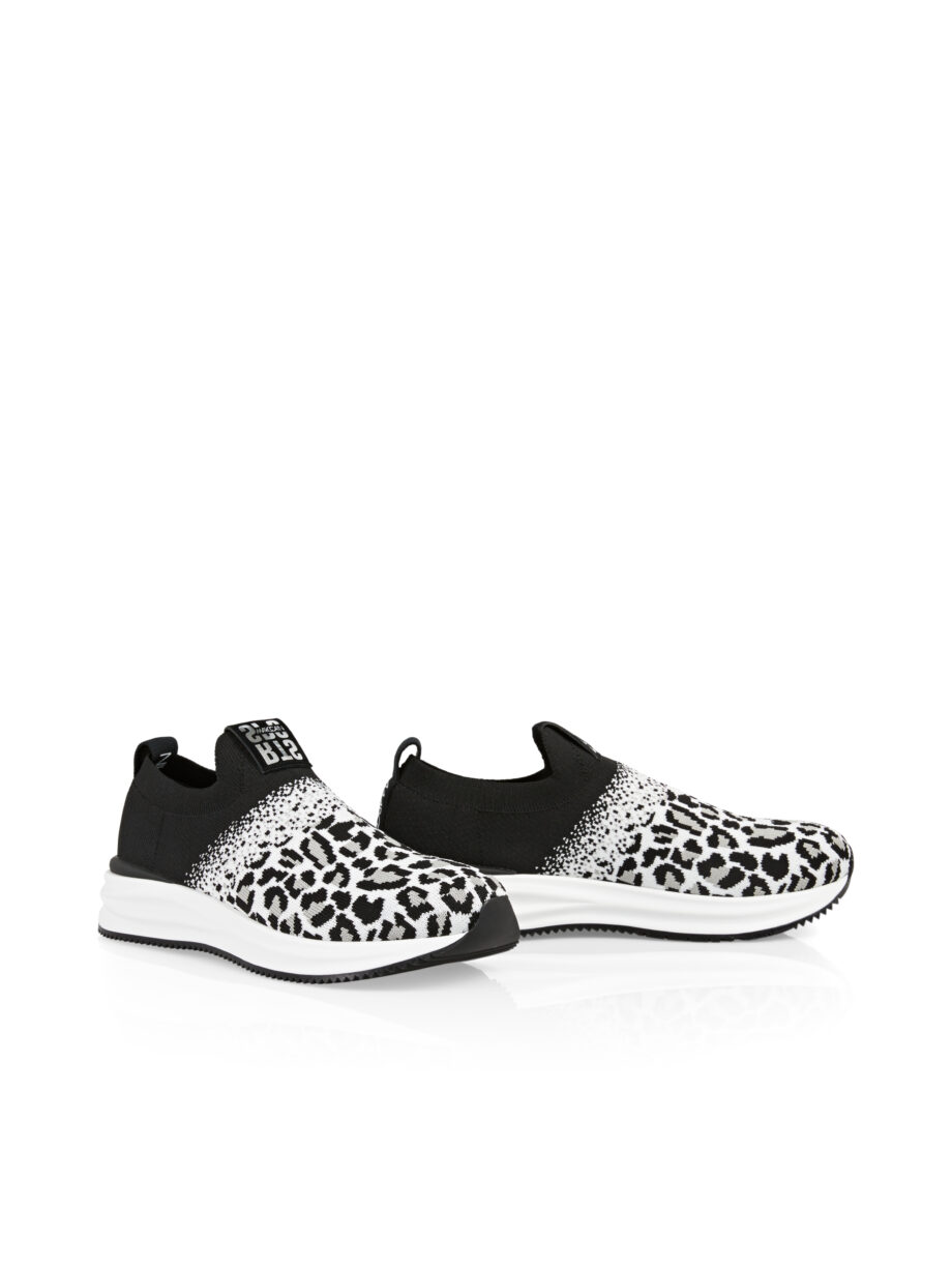 Marc Cain - Strick-Sneaker mit Leo-Print