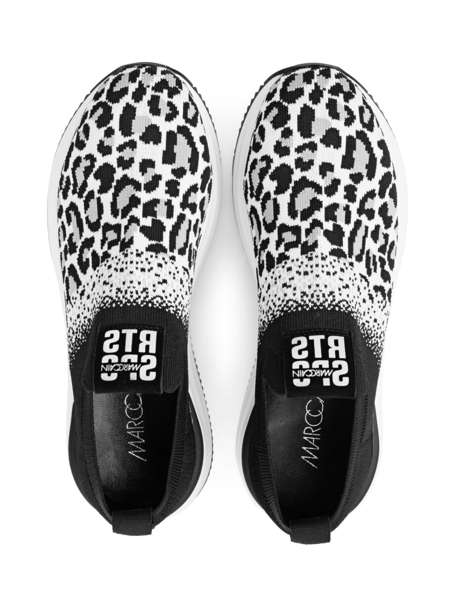 Marc Cain - Strick-Sneaker mit Leo-Print