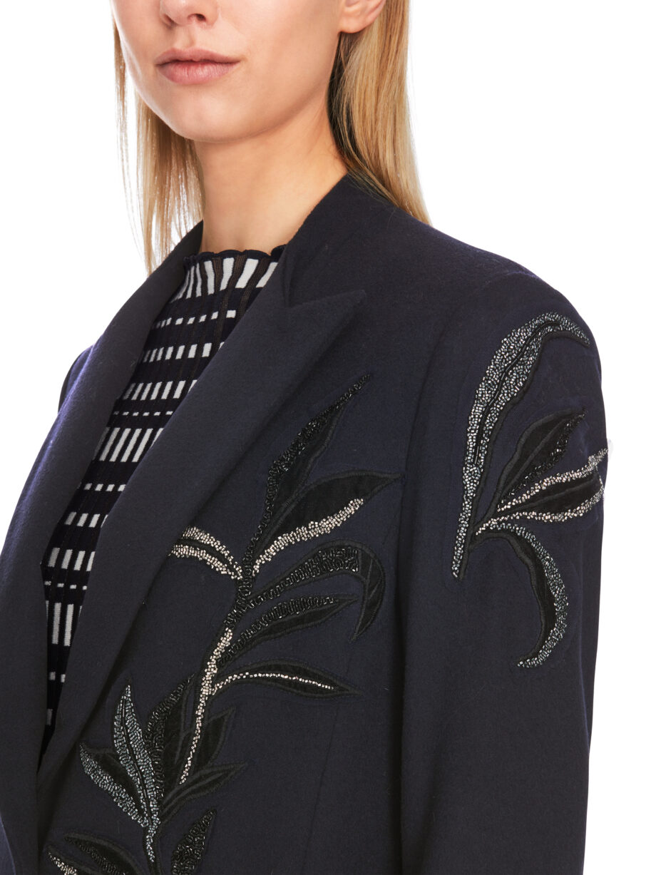 Marc Cain - Blazer mit floraler Glitzer-Applikation