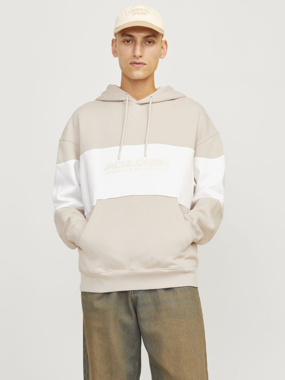 Jack & Jones - JJELEGACY BLOCKING SWEAT HOOD NOOS