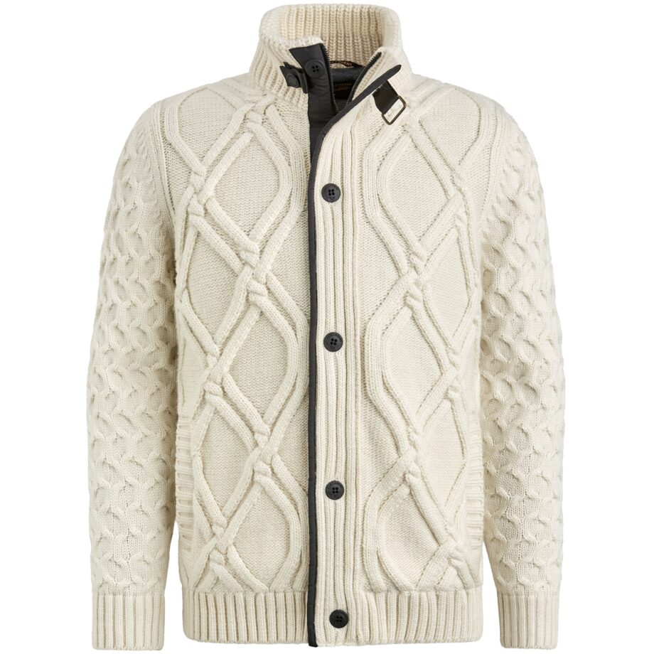 PME - Zip jacket heavy knit mixed yarn