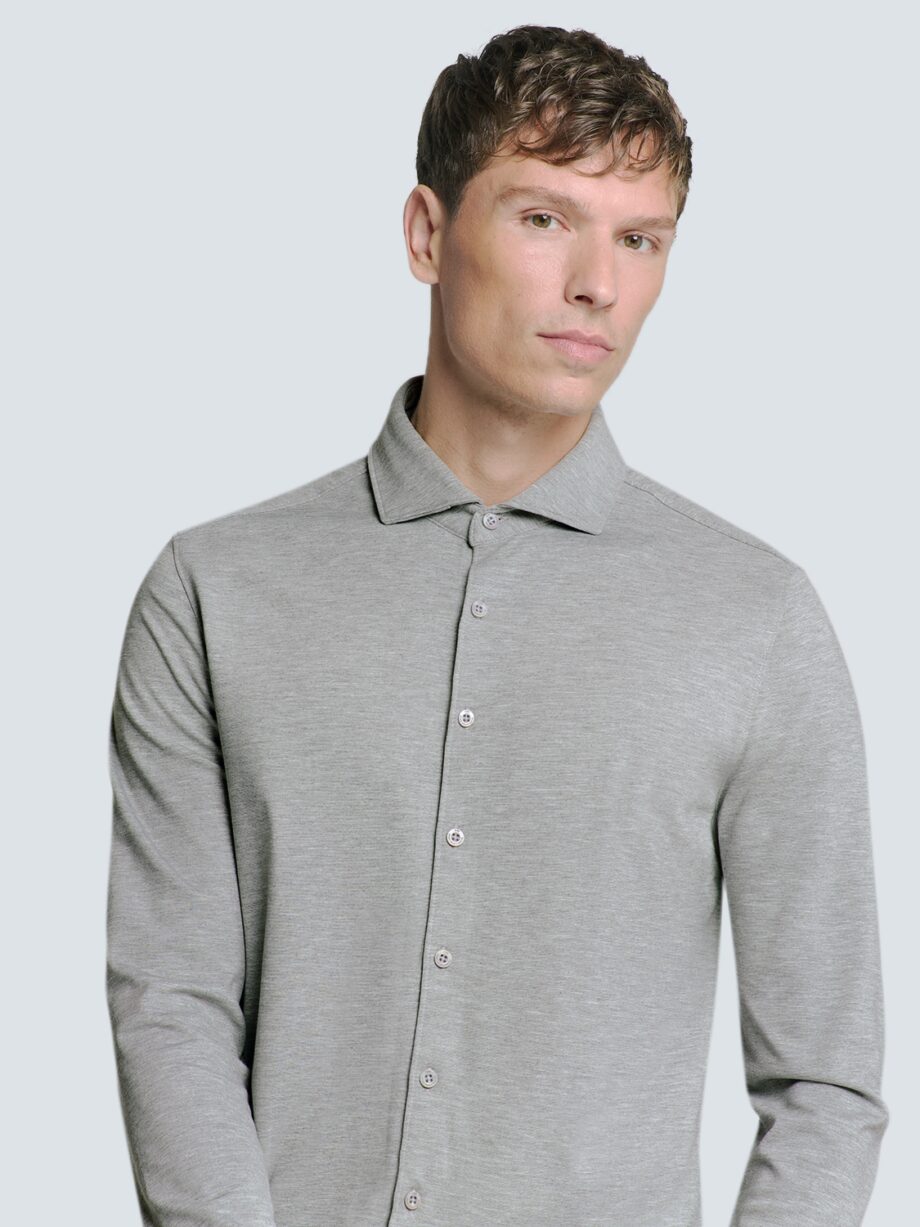 NO EXCESS - Shirt Jersey Melange Stretch